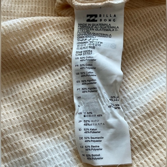 Billabong | Any Day Henley Long Sleeve Thermal | NWT! - Picture 6 of 8